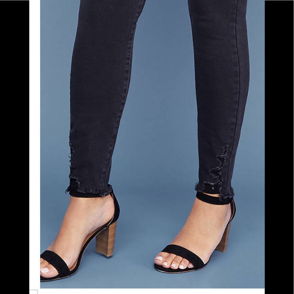 LOWEST🌺 NWT LANE BRYANT Sz24 BLACK STRETCH JEANS - Picture 3 of 12